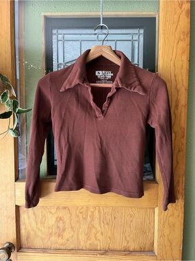 Big Bud Press Brown Long Sleeve Top